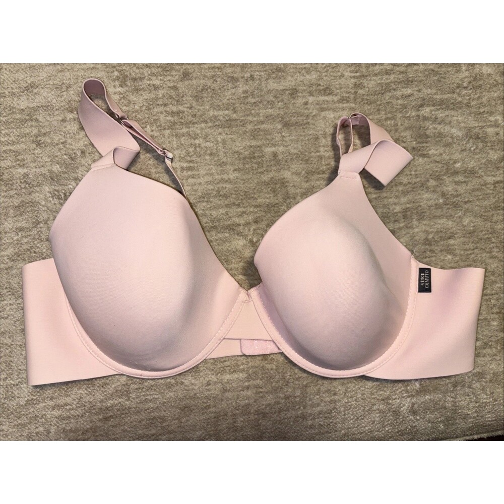 42 C Vince Camuto Pink Bra Comfort Straps Underwire Padded Wide Sides